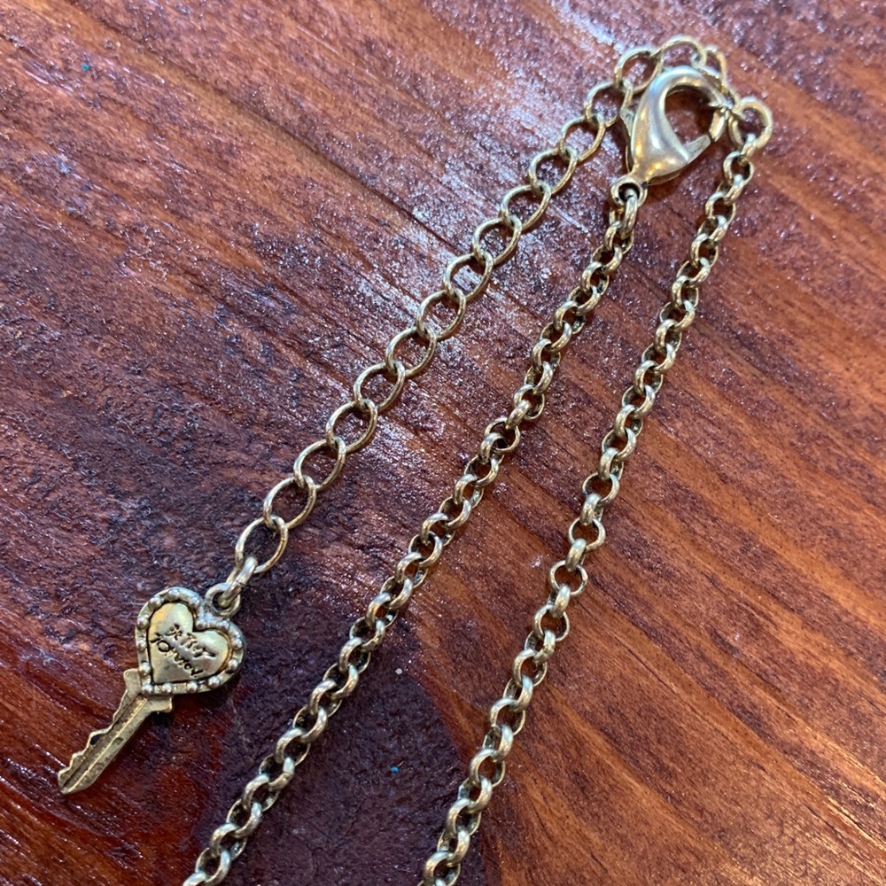 Vintage Betsey Johnson Gold 3D Rose Flower Necklace - Picture 10 of 17